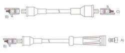 GENOUD CABLE BUJIA TRAFIC 1.4-1.6 BOBINA CORTA