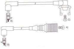 GENOUD CABLE BUJIA TRAFIC 2.0 95> BOBINA SECA