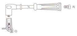 GENOUD CABLE BUJIA TWINGO B.SECA M4 PIN