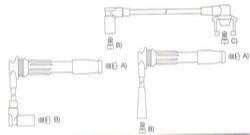 GENOUD CABLE BUJIA R 19-CLIO 1.8 16V-WILLIANS 2.0 SAE