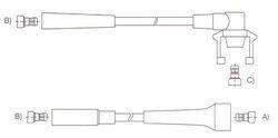 GENOUD CABLE BUJIA LAGUNA 1.8-2.0 RT-RN RXE SAE
