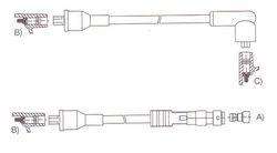 GENOUD CABLE BUJIA P 505 SR <1989