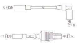 GENOUD CABLE BUJIA P 205 XS DUCELLIER SAE