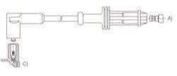 GENOUD CABLE BUJIA P 205 GL BOBINA SECA M4-PIN