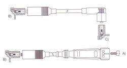 GENOUD CABLE BUJIA ESCORT 1.6-1.8 1991> BOSCH M4-PIN