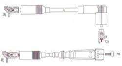 GENOUD CABLE BUJIA ESCORT 1.6-1.8 1990> BOSCH-DIN