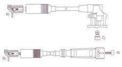 GENOUD CABLE BUJIA GALAXI 1.8-2.0 97/97 INYECCION BOSCH-SAE