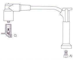 GENOUD CABLE BUJIA FIESTA-COURRIER ZETEC 1.4-1.6