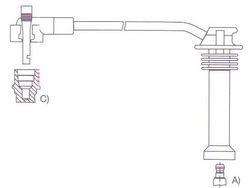 GENOUD CABLE BUJIA ESCORT 97 LX-CLX 16V ZETEC