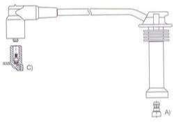 GENOUD CABLE BUJIA MONDEO-FOCUS 1.8I-2.0I 16V M4-PIN