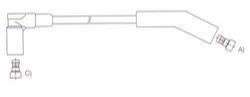 GENOUD CABLE BUJIA FORD P-UP AEROSTAR 3.0 96> SAE