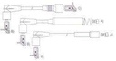 [13045.0370] GENOUD CABLE BUJIA CORSA 1.4 GL INDIEL-BOSCH-M4-PIN