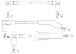 GENOUD CABLE BUJIA BLAZER V6 LT TAHOE HP SAE