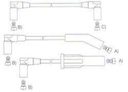 [13076.0370] GENOUD CABLE BUJIA BLAZER V6 LT TAHOE HP SAE