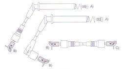 GENOUD CABLE BUJIA OMEGA GLS BOSCH-M4-PIN