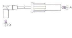 GENOUD CABLE BUJIA CHEV.LUMINA 3.8 B.SECA