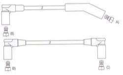 GENOUD CABLE BUJIA CHEV.YUCON V8 93> DELCO