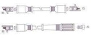 [14005.0370] GENOUD CABLE BUJIA FIAT 125