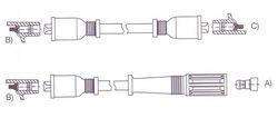 GENOUD CABLE BUJIA FIAT 128