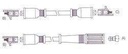 [14015.0370] GENOUD CABLE BUJIA FIAT 128 EUROPA