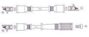 [14020.0370] GENOUD CABLE BUJIA F 128 SUPER EUROPA