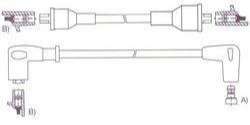GENOUD CABLE BUJIA FIAT 147-SPAZIO MOTOR TIPO