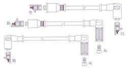 GENOUD CABLE BUJIA TIPO 1.6