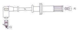 GENOUD CABLE BUJIA TEMPRA 16 V B.SECA