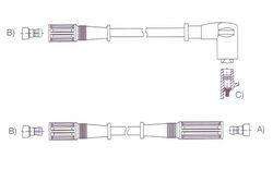 GENOUD CABLE BUJIA FIAT UNO 70S SAE