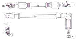 GENOUD CABLE BUJIA DUNA WEEKEND-UNO-F 147-M-TIPO BRASIL