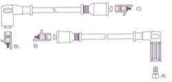 GENOUD CABLE BUJIA DUNA-UNO 1.4-1.6