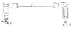 GENOUD CABLE BUJIA TIPO 1.6IE M4-PIN
