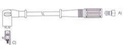 [14117.0370] GENOUD CABLE BUJIA PALIO-SIENA-UNO-PUNTO-MOTOR FIRE 1.3 8V  /STRADA-BOBINA PIN