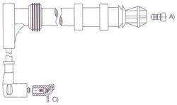 GENOUD CABLE BUJIA PALIO-SIENA-MAREA-BRAVA 1.6 16V M4-PIN