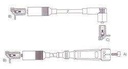 [15040.0370] GENOUD CABLE BUJIA GOL-SENDA-SAVEIRO 1.6-1.8-2.0 M4-PIN
