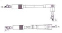 [15045.0370] GENOUD CABLE BUJIA CARAT CONEXION DIN