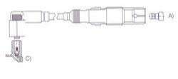 GENOUD CABLE BUJIA GOLF 1.6I 1997> -AUDI A3-SKADA