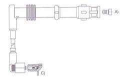 GENOUD CABLE BUJIA GOL 1996> 1.8-2.0 16V GTI