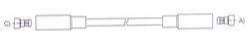 GENOUD CABLE BUJIA CITROEN 2CV-3CV