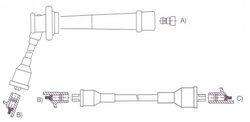 GENOUD CABLE BUJIA SUZUKI SWIFT GLX 1.3-1.6 16V