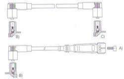 GENOUD CABLE BUJIA SEAT IBIZA 1.2-1.3-1.5 M4-PIN