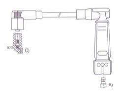 GENOUD CABLE BUJIA ALFA ROMEO 33 IE 1.7 M4-PIN