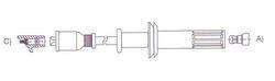 GENOUD CABLE BUJIA ALFA ROMEO 155 2.0I 16V 94-98
