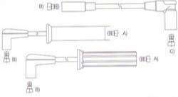 GENOUD CABLE BUJIA DAEWOO RACER GTI ESPERO 2000