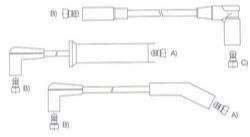 GENOUD CABLE BUJIA DAEWO RACER GTI DELCO REMY