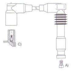 GENOUD CABLE BUJIA DAEWOO LEGANZA NUBIRA 2.0