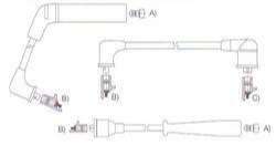 GENOUD CABLE BUJIA DAEWO MATIZ 800I 1998>