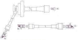 GENOUD CABLE BUJIA TOYOTA CELICA 2.0 80-92 DENSO