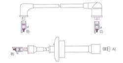 GENOUD CABLE BUJIA TOYOTA COROLA 1.8-2.0 89/94