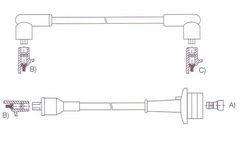GENOUD CABLE BUJIA TOYOTA COROLLA KE 1.3 79/87